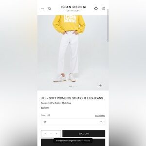 Icon Denim Jill Jean in White